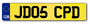 number plate example
