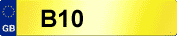 NUMBER PLATE B10