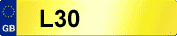 NUMBER PLATE L30
