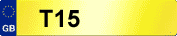 VEHICLE NUMBER PLATE T15