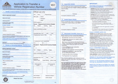 v317-application-to-transfer-a-registration-mark-number-plates-for