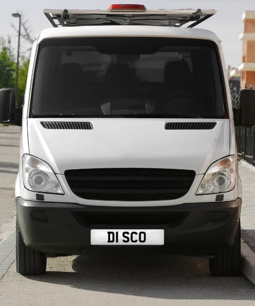 A business vehicle with the registration D1 SCO