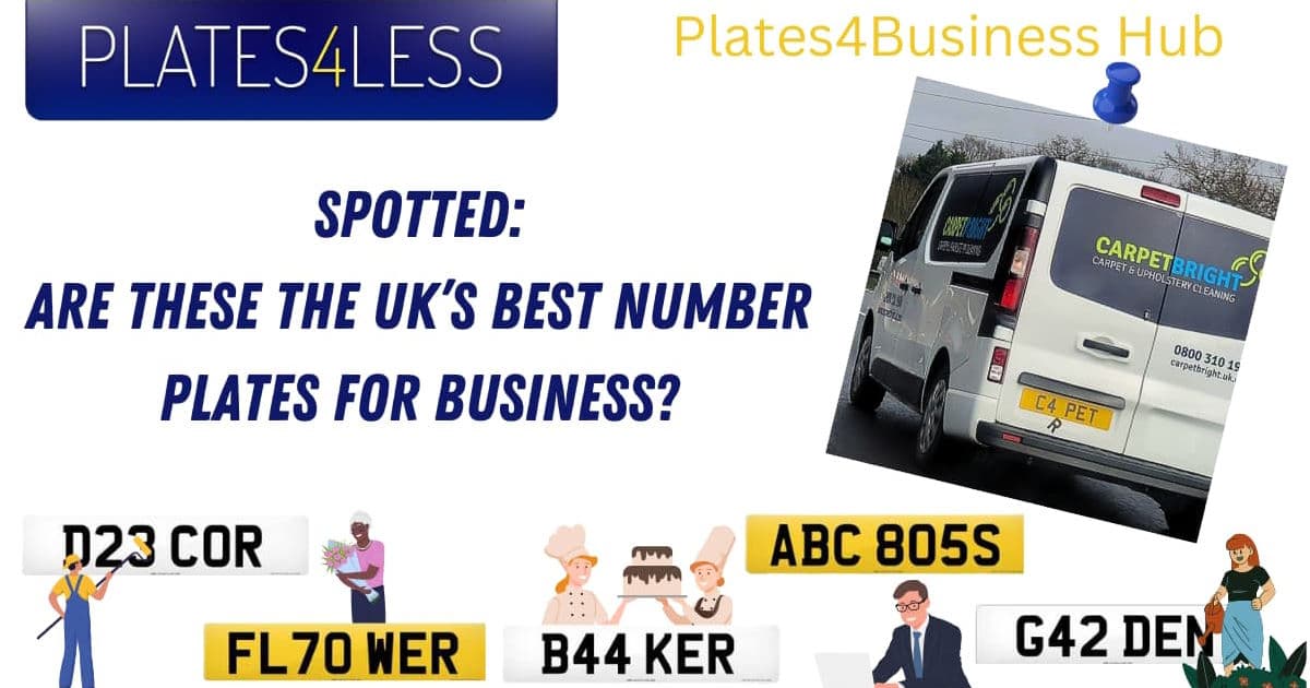 A selection of business number plates. Spotted: the best business number plates.